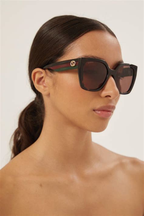 gucci 58mm square sunglasses|gucci 57mm square sunglasses havana.